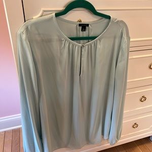 Ann Taylor Split Neck Blouse XL
